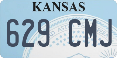 KS license plate 629CMJ