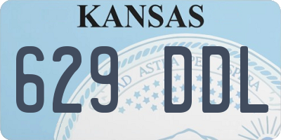 KS license plate 629DDL