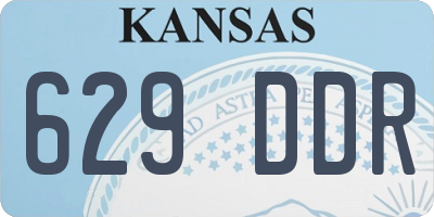 KS license plate 629DDR
