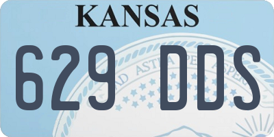KS license plate 629DDS