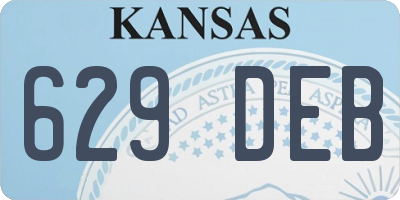 KS license plate 629DEB