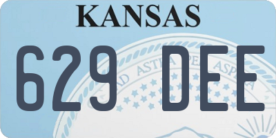 KS license plate 629DEE