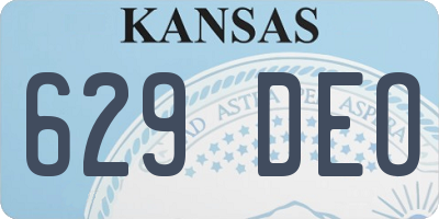 KS license plate 629DEO