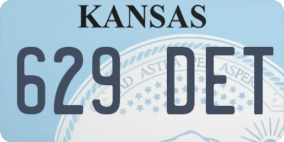 KS license plate 629DET