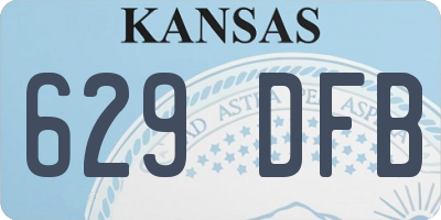 KS license plate 629DFB