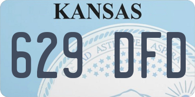 KS license plate 629DFD