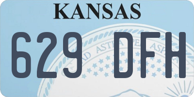 KS license plate 629DFH