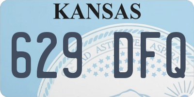 KS license plate 629DFQ