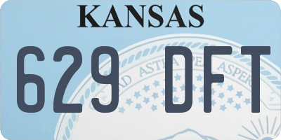 KS license plate 629DFT
