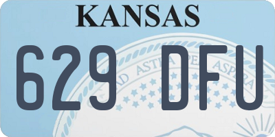 KS license plate 629DFU