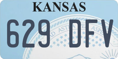 KS license plate 629DFV