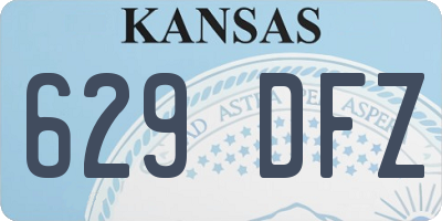 KS license plate 629DFZ