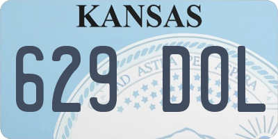 KS license plate 629DOL