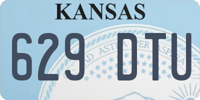 KS license plate 629DTU