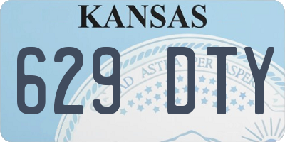 KS license plate 629DTY