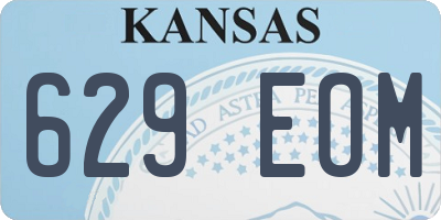 KS license plate 629EOM