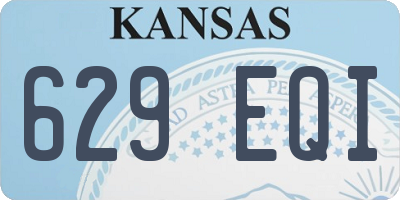 KS license plate 629EQI
