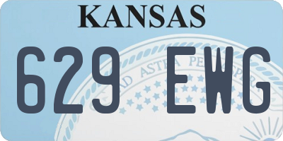 KS license plate 629EWG