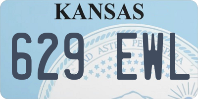 KS license plate 629EWL