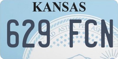 KS license plate 629FCN