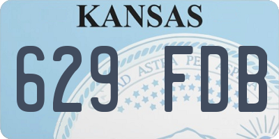 KS license plate 629FDB