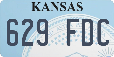 KS license plate 629FDC