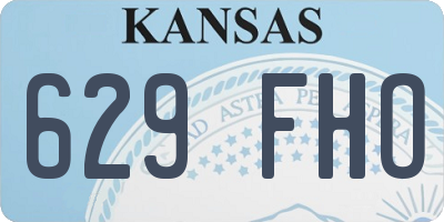 KS license plate 629FHO
