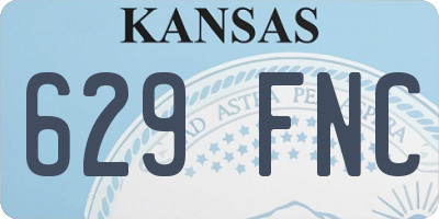 KS license plate 629FNC