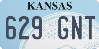 KS license plate 629GNT