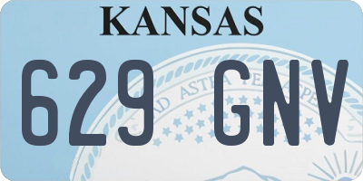 KS license plate 629GNV