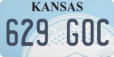 KS license plate 629GOC
