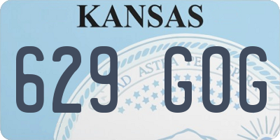 KS license plate 629GOG