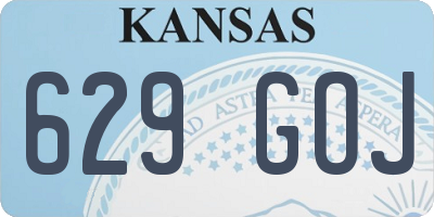 KS license plate 629GOJ