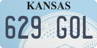 KS license plate 629GOL