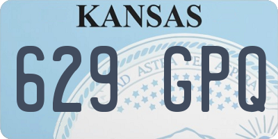 KS license plate 629GPQ