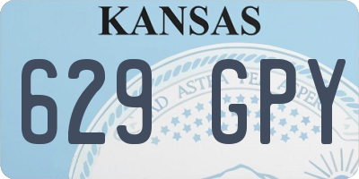 KS license plate 629GPY