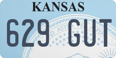 KS license plate 629GUT