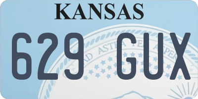 KS license plate 629GUX