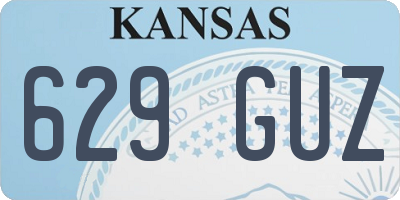 KS license plate 629GUZ