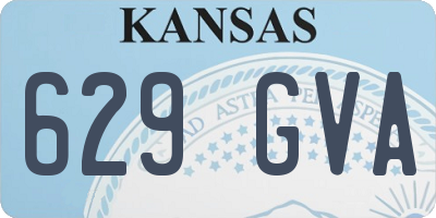 KS license plate 629GVA
