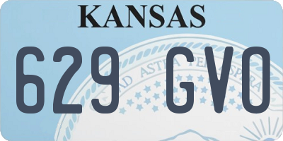 KS license plate 629GVO