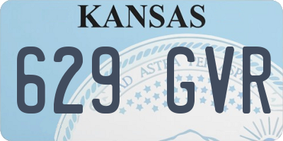 KS license plate 629GVR