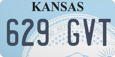 KS license plate 629GVT