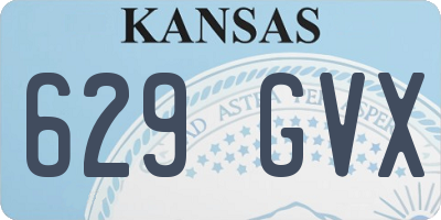 KS license plate 629GVX