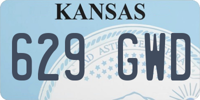 KS license plate 629GWD
