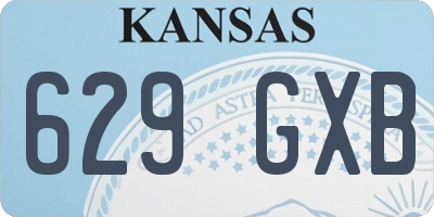 KS license plate 629GXB
