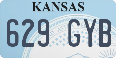 KS license plate 629GYB