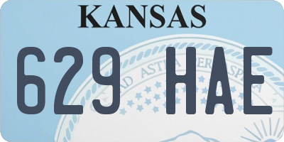 KS license plate 629HAE