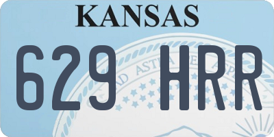 KS license plate 629HRR