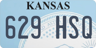 KS license plate 629HSQ